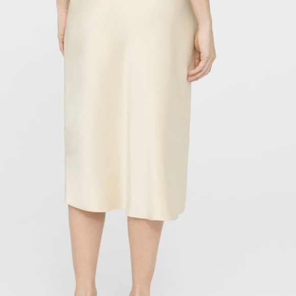 Theory Slip Skirt in Satin - Picture 2 of 5